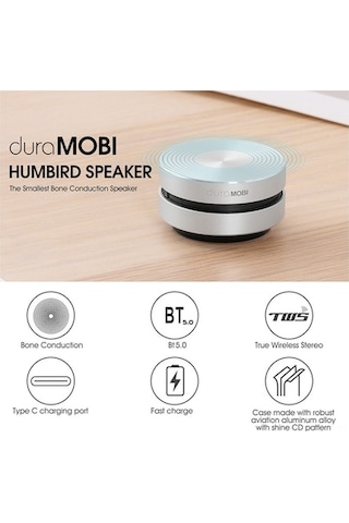 Besthome1 Duramobı Kuşgözü Kemiği İle Komutlu Tws Hoparlör: 115db Ses, 400mah Pil, Manyetik