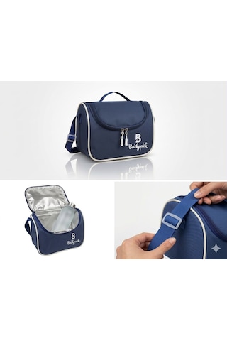 Goldline Avm Backpack Folyolu Isı Yalıtımlı Lüx Günlük İlkokul Ortaokul Okul Gezi Beslenme Çantası Lacivert