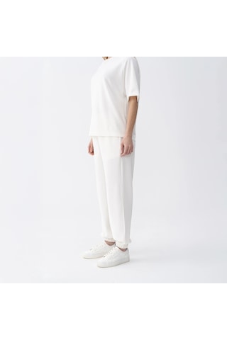 Qua Home Ivy Kadın Modal Jogger Pantolon Ekru