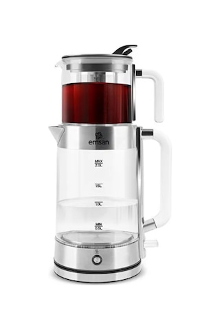 Emsan Feel Steel XL 2 L Cam Çay Makinesi