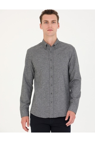 Pierre Cardin Erkek Gri Gömlek Desenli 50274660-vr024 Gri