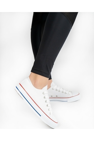 Unisex Keten Spor Ayakkabı (545291710) Beyaz