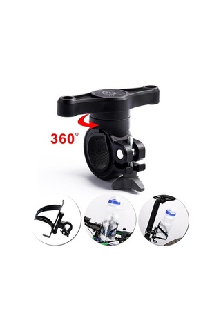 Trendooze Genel Kullanım Bisiklet Su Şişesi Kafesi Tutucu Koltuk Sırtı Siyah Siyah