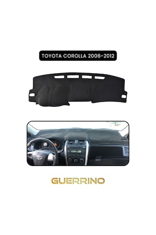 Toyota Corolla 2006-2012 Torpido Koruma Halısı Siyah Kenar