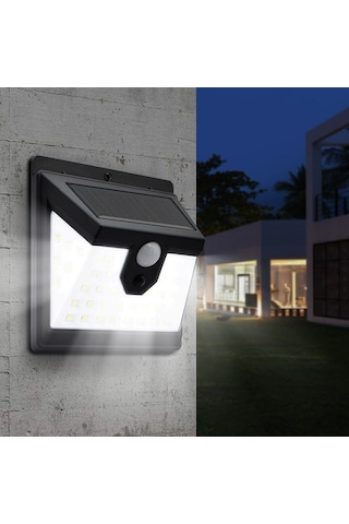 Cbtx 40-led Bahçe Lambası İnsan İndüksiyon Işık Dış Mekan Güneş Hareket Sensörü Duvar Işığı Diğer