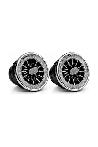 Universal Araç Klima Menfezi Krom Tasarım 2 Li Set 9-10cm Çap