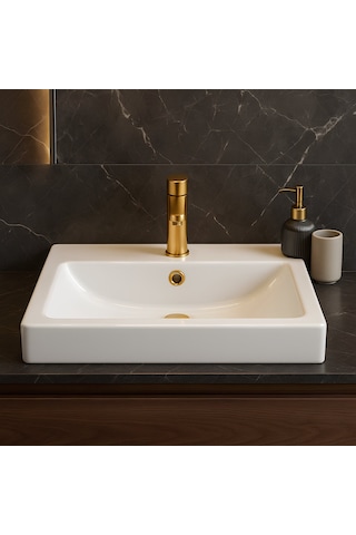 Newarc Aqua 5022B Etajer Uyumlu Lavabo