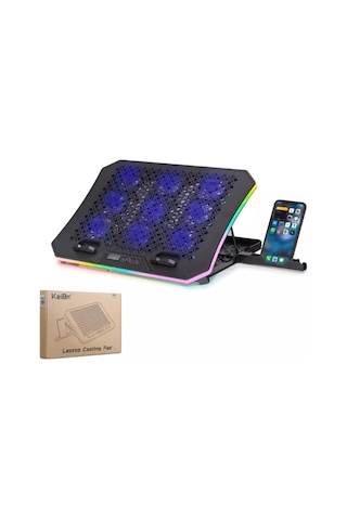 Hadron Dcxa19 Notebook Soğutucu 9-fan + Telefon Standı 14-18 Rgb Siyah