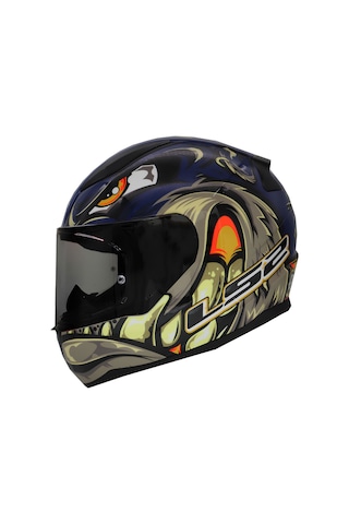 Ls2 Rapid 2 Spox Kapalı Kask Gri - Mavi