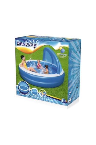 Bestway 54337 Uv Careful Gölgelikli Şişme Havuz 2.41m X 2.41m X 1.40m
