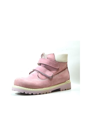 Onlo Ayakkabı Chs.230 Hakiki Deri Pembe Ortopedik Kız Çocuk Bot Pembe