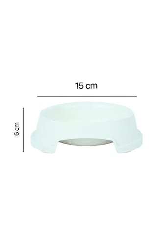 Pribor Kedi Köpek Mama Ve Su Kabı 600 Ml Beyaz