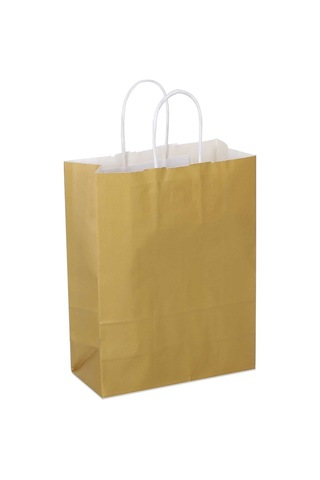 18x24x8 Gold Saplı Kağıt Çanta 25 Adet