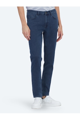 Kip Lacivert Slim Fit Denim Pamuk Karışımlı Pantolon Pant-10111