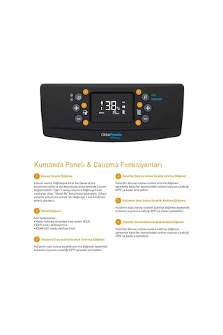 ECA Citius Premix 24 KW Hermetik Kombi (İthalatçı Garantili)
