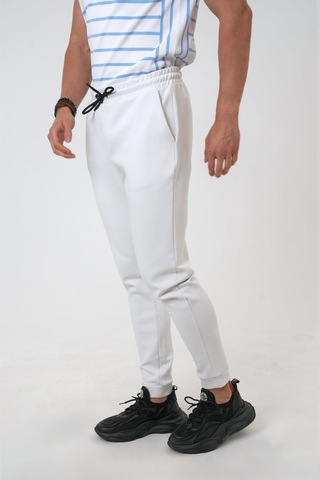 Back And Bond Açık Gri Regular Fit Pamuklu Beli Bağlamalı Jogger Pantolon Çok Renkli