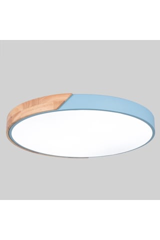 Ahşap Yuvarlak Tavan Lambası, 3 Renkli Işık For 30cm Diğer Diğer