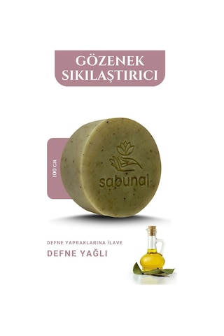 Sabunal Defne Sabunu 3 Adet - Doğal Saç ve Cilt Bakım Sabunu