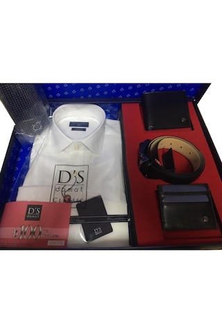 D'S Damat 4000 Erkek Full Set Gömlek Cüzdan Kemer Çeyizlik