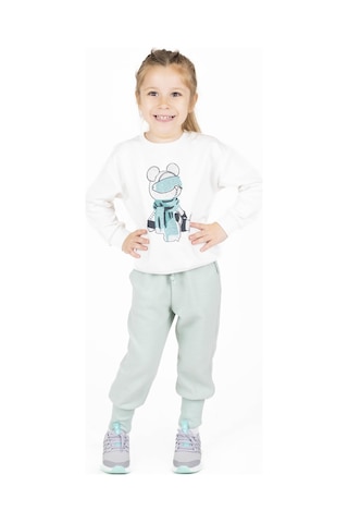 Bestkids Kız Çocuk Taş Baskılı Sweatshirt 2-6 Yaş 001
