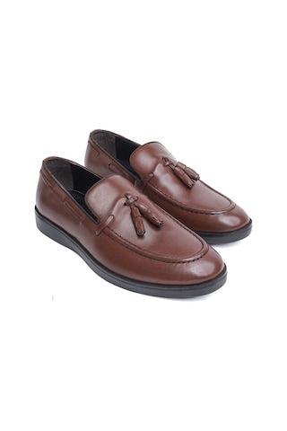Mubiano Hakiki Deri Mbd100-tb Taba Püsküllü Erkek Spor Ayakkabı & Loafer Taba
