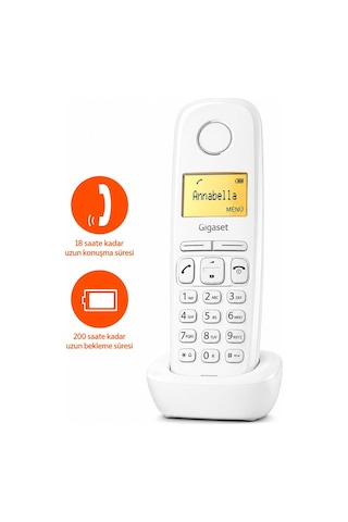 Siemens Gigaset A170 Beyaz Dect Telsiz Telefon