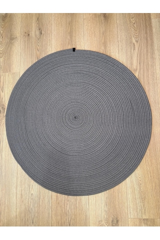 Melena Carpet Yuvarlak Hasır Halı Balkon Salon Mutfak İçin Jüt Görünümlü Dekoratif Halı