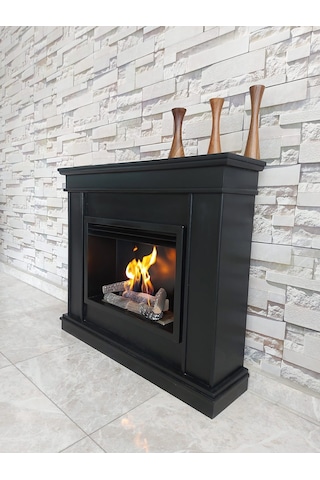 Blueflame Classıcal Black Bacasız Şömine