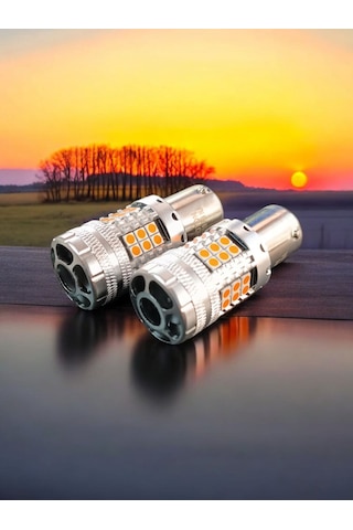 Photon Amerikan Park İçin Uyumlu Fanlı Sinyal Led Turuncu Tek Duy