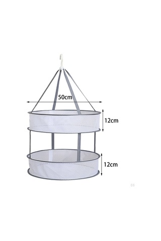 Jms Taşınabilir Katlanır Kazak Kurutma Rafı Elbise Asılı Kurutucu L Beyaz - Gri
