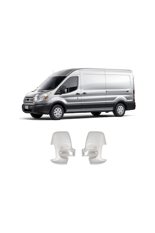 Ford Transit Uyumlu 2014-2023 Krom Ayna Kapağı 2 Parça Paslanmaz Çelik