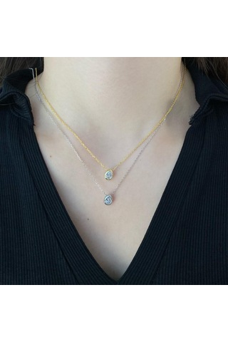 Tancise 925 Ayar Gümüş Aşk Tam Kolye Kadın Kore Klavikula Kolye Kişilik Tatlı Kalp Kolye Kolye Altın