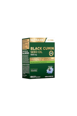 Nutraxin Black Cumin Seed Oil 1000 Mcg 60 Kapsül