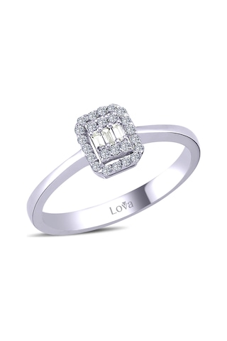 Lova 0,14 Karat Baget Pırlanta Yüzük - 1020315