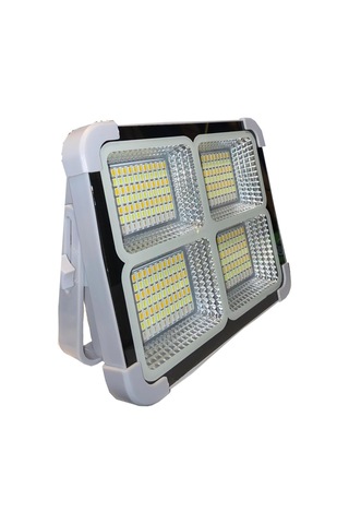 Seyyar Solar Led Projektör Gri Renk 200w Güneş Enerjili Portatif Led Işık Taşınabilir Sokak Aydınlatması Ip66 Sku: Smgstke10561a8ba