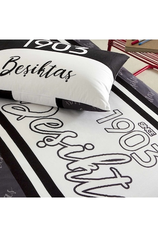 Taç Lisanslı Nevresim Takımı Beşiktaş 1903 Glow Tek Kişilik 120 X 200 Cm