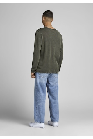 Jack & Jones Soluk Efektli Kazak-leo 12174001 Dusty Olive Kahverengi