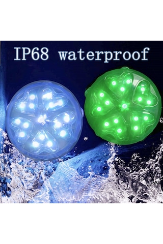 Konesam Ip68 Su Geçirmez Led Projeksiyon Lambası - 13 Renk 4 Mod, Kumanda Kontrol, Havuz/banyo/akvaryum Uyumlu, 1 Adet