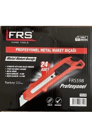 FRS MAKET BIÇAĞI FALÇATA METAL 1 KALİTE BÜYÜK MAKET BIÇAK 24ADET