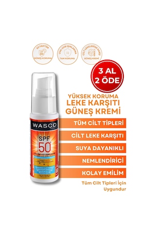 Güneş Kremi Koyu Leke Karşıtı Spf 50+ Faktörlü Çok Yüksek Korumalı Güneş Kremi