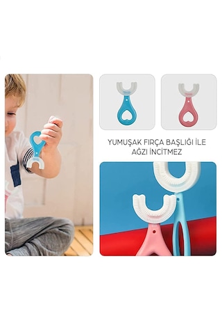Mas Lord U Tipi Yeni Nesil Diş Fırçası Seti - Pembe Fırçalık + Pembe Zürafa 6-12 Yaş +Agarta Çocuk Diş Macunu