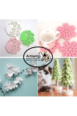 Siyah Keçe A4 2 Mm 20x30 Cm 5 Li 1 Paket Okul Kreş Etkinlik