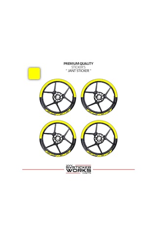 Bajaj Dominar 400 Jant Şeridi Yarım Jant Kaplama & D400 Yazı Sticker Seti 65048946