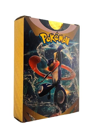Pokemon Oyun Kartı Kabartma Card Fosforlu Kartları 55 Adet Altın