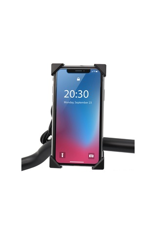 Jeemson Motosiklet Bisiklet Usb Şarjlı Telefon Tutucu 3.5-6 İnç Telefonlar İçin 360 Döner Kartal Pençe Yapısı 2a Hızlı Şarj Siyah