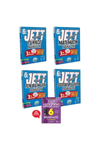 6.sınıf Ünlüler Jett Fasikülleri Seti Türkçe-matematik-fen Bilimleri-sosyal Bilgiler 2025-2026