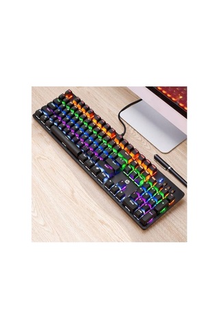 Gk100f Mekanik Gaming Klavye, Rgb Işıklı, Kablolu, Türkçe Q Klavye, Siyah