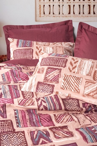 Cotton Box Ethnic Tek Kişilik Nevresim Takımı Estilo Bordo