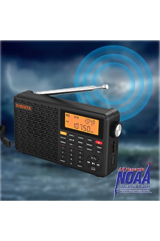 Xhdata D109 Wb Taşınabilir Radyo Fm /am Stereo Sw Mw Lw Dijital Radyo Hava Durumu Tahmini