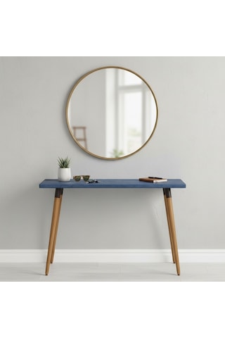 Mobenta Basic Entry: Modern Masif Dresuar, Antre Konsolu - 110x35 Ig Mavi